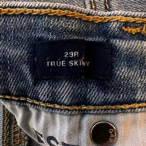 GAP Women’s True Skinny Denim Jeans Size 29R Medium Wash Staple Casual - Picture 3 of 6